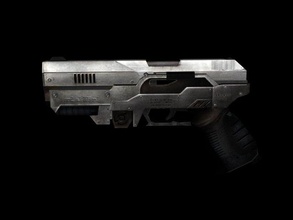 pistole 3d drucken modell spiel zubehör 3dexport pistolen 3d print model - Mito3D