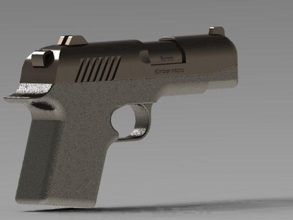 pistola 3d Stampa modello giocattoli pistole combattere militare arma 3d print model - Mito3D