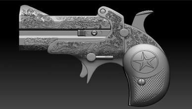 pistole bindung arm 3d drucken modell spielzeuge 3dexport militär ornament stl obj polizist polizei krieg sturmgewehr schrotflinte soldat 3d print model - Mito3D