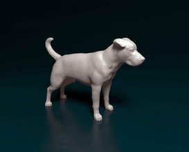 pitbull 3 3d stampa modello in figurine 3dexport bull terrier cane animale printready stl obj 3d print model - Mito3D