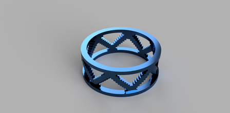 pixel ring pixels jewellery jewelry 3d print model - Mito3D