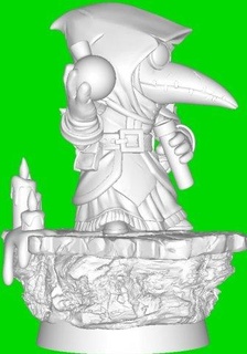 plague doctor man 3d print model - Mito3D