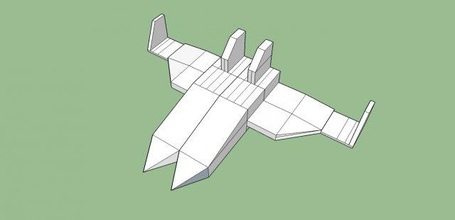 plane 3d model in bomber 3dexport space sky models sketchup fly 3d print model - Mito3D