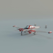 flugzeug 3d modell kommerziell 3dexport avion fliege raumfahrzeug tiyara vogel 3d print model - Mito3D