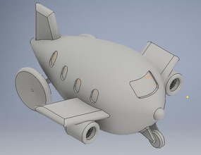 Flugzeug 3d print model - Mito3D