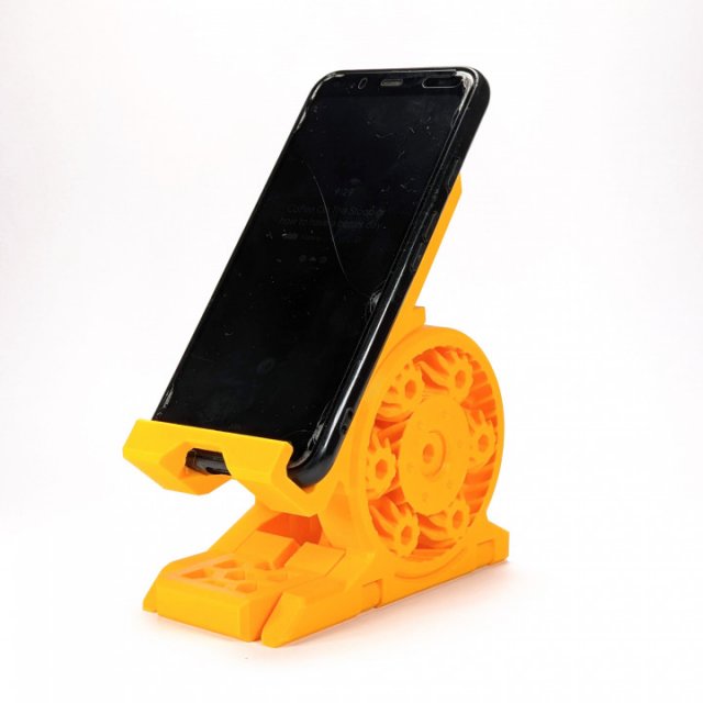 planetary phone stand by clockspring 3d print model in 3dexport 3D print model - Mito3D