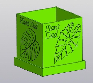 bitki baba ekici 3d yazdır model in dekor 3dexport kaktüs tencere kapalı sulu bahçe çamur bahçıvan saksı çiçek yetiştirici philodendron sarmaşık monstera alokazi yaprak 3d print model - Mito3D