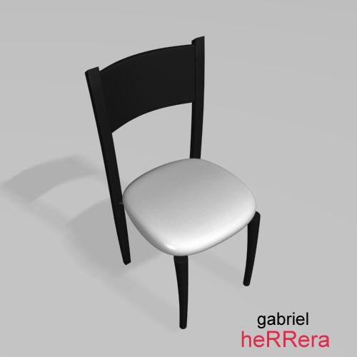 endroit chaise Bureau siège bureau meubles poignée pivot fauteuil cabriolet 3dsmax Gabriel Herrera 3D print model - Mito3D