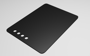 plastique base assiette noir libre 3d modèle in 3dexport placa nègre modelo mixeur 3d print model - Mito3D