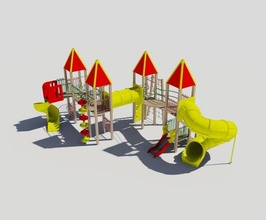 playground children 3d model in 3dexport 3d print model - Mito3D