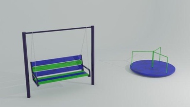 oyun alanı mini paketlemek spor çocuk sallanmak 3d print model - Mito3D