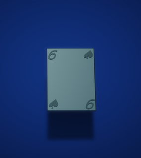 jogando cartas borda jogos 3d print model - Mito3D