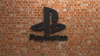 playstation logo 3d print model in sculpture 3dexport icon symbol game gaming ps 3d print model - Mito3D