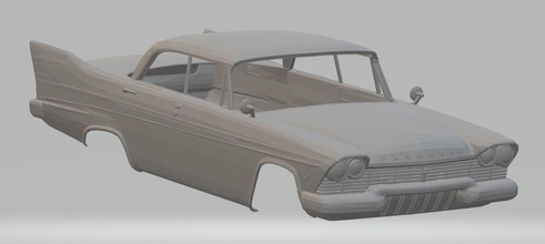 plymouth belvedere 1959 druckbare Körper Auto bedruckbar ist slot scalextric tamiya rc radio Kontrolle 3d print model - Mito3D