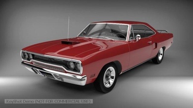 plymouth roadrunner 3d model in classic cars 3dexport car muscle engine red detailed 3d print model - Mito3D