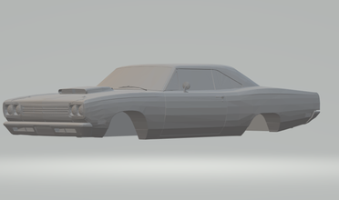 plymouth roadrunner 3d yazdır model in araç 3dexport döküm slotcar sıcak tekerlekler scx 3d print model - Mito3D