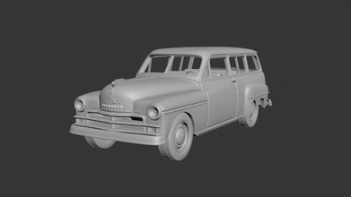 plymouth suburban wagon 1950 3d print model in automotive 3dexport car cars hobby auto coupe wheel classic exterior interior printcar drive rc toy 3d print model - Mito3D
