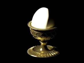 poached eggs egg stand crockery 3d print model - Mito3D