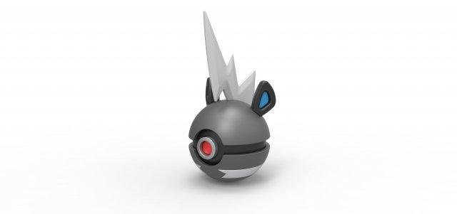 Pokeball blitzle Pokémon Konzept Container Anime Spielzeug drucken druckbar 3d print model - Mito3D