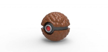 pokeball pétillant Chocolat Pokémon bulle choco récipient anime jouet impression imprimable 3d print model - Mito3D