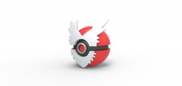 pokeball delibird pokemon concept container anime toy print printable 3d print model - Mito3D