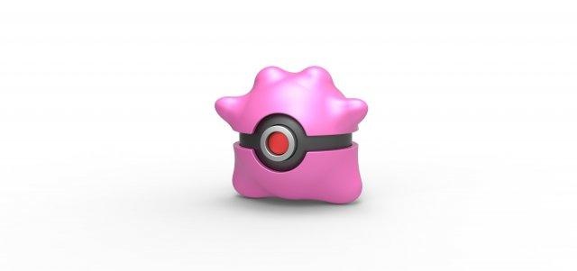 Pokeball dito Pokémon Konzept Container Anime Spielzeug drucken druckbar 3d print model - Mito3D