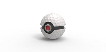 pokeball golf ball style golfball pokemon concept container anime toy print printable 3d print model - Mito3D