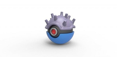 pokeball Lapras pokemon konteyner anime oyuncak Yazdır yazdırılabilir 3d print model - Mito3D