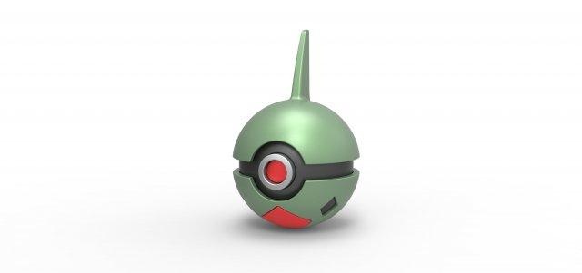 pokebola larvitar pokemon concepto envase anime juguete impresión imprimible 3d print model - Mito3D