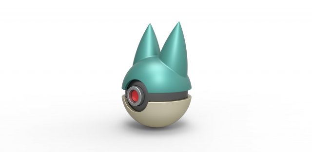 pokeball munchlax Pokemon contenitore giocattolo Stampa stampabile 3D print model - Mito3D
