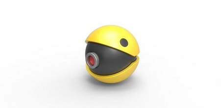 pokeball pac-man pokemon pacman concept container anime toy print printable 3d print model - Mito3D