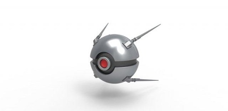 pokeball satellitare Pokemon spazio concetto contenitore anime giocattolo Stampa stampabile 3d print model - Mito3D