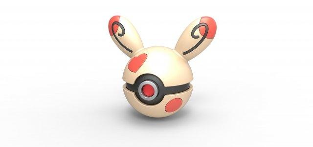 pokeball spinda Pokemon concetto contenitore anime giocattolo Stampa stampabile palla amore 3d print model - Mito3D