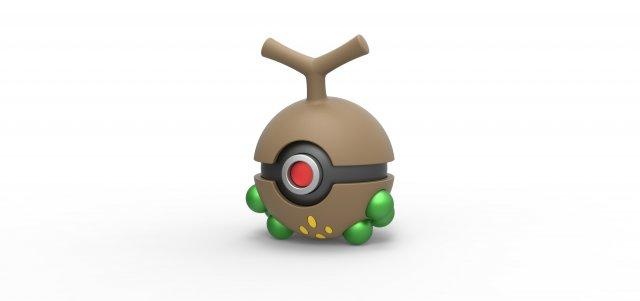 pokebola sudowoodo pokemon concepto envase anime juguete impresión imprimible 3d print model - Mito3D