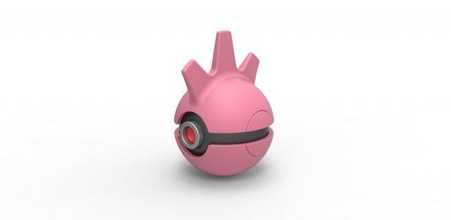 pokeball tyrogue Pokemon palla contenitore giocattolo Stampa stampabile 3d print model - Mito3D