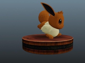 pokemon eevee 3d impresión modelo in juguetes 3dexport pikachu dibujos animados vray criatura lindo popular personaje japón famoso toon pokebola ceniza 3dprint go figurilla arte fan 3d print model - Mito3D