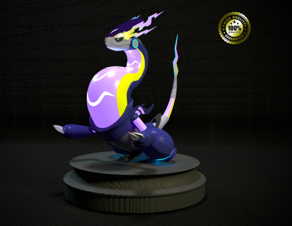 pokemon miraidon menekşe pokemonball pokeball go pokemonsuz Ücretsiz indirin Pokemon figürü pokemonviyole Pikaçu heykelcik Statuett heykelciği 3d print model - Mito3D