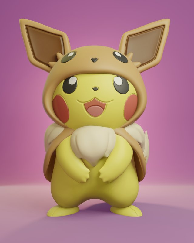 Pokémon Pikachu Cosplay bündeln Veelutions Monster Kreaturen Pokemongo pokemon go pokemonfigure eevee Vaporeon Sylveon Umbreon espeon espeonpokémon 3D print model - Mito3D