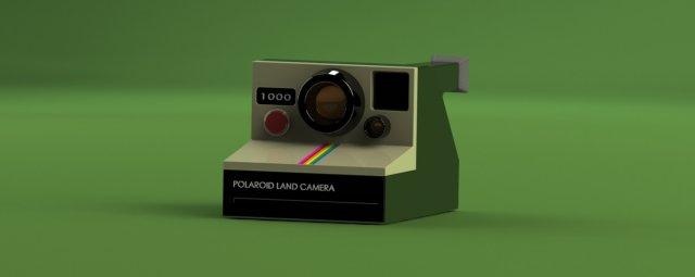 Polaroid arazi 1000 hatıra kamera fotoğrafçılık koleksiyonlar model 3d stl obj sldprt moda dekor dekorasyon detaylı 3d print model - Mito3D