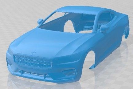 polestar 1 2019 printable body car automotive slot scalextric tamiya rc miniz hobby micro diecast 3d print model - Mito3D