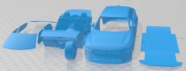 polestar 2 2020 printable car automotive slot scalextric tamiya rc miniz hobby micro 3d print model - Mito3D