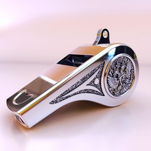 police whistle 3d print model in 3dexport gold silver jewelry jeweler wares blazon stl printing 3d print model - Mito3D