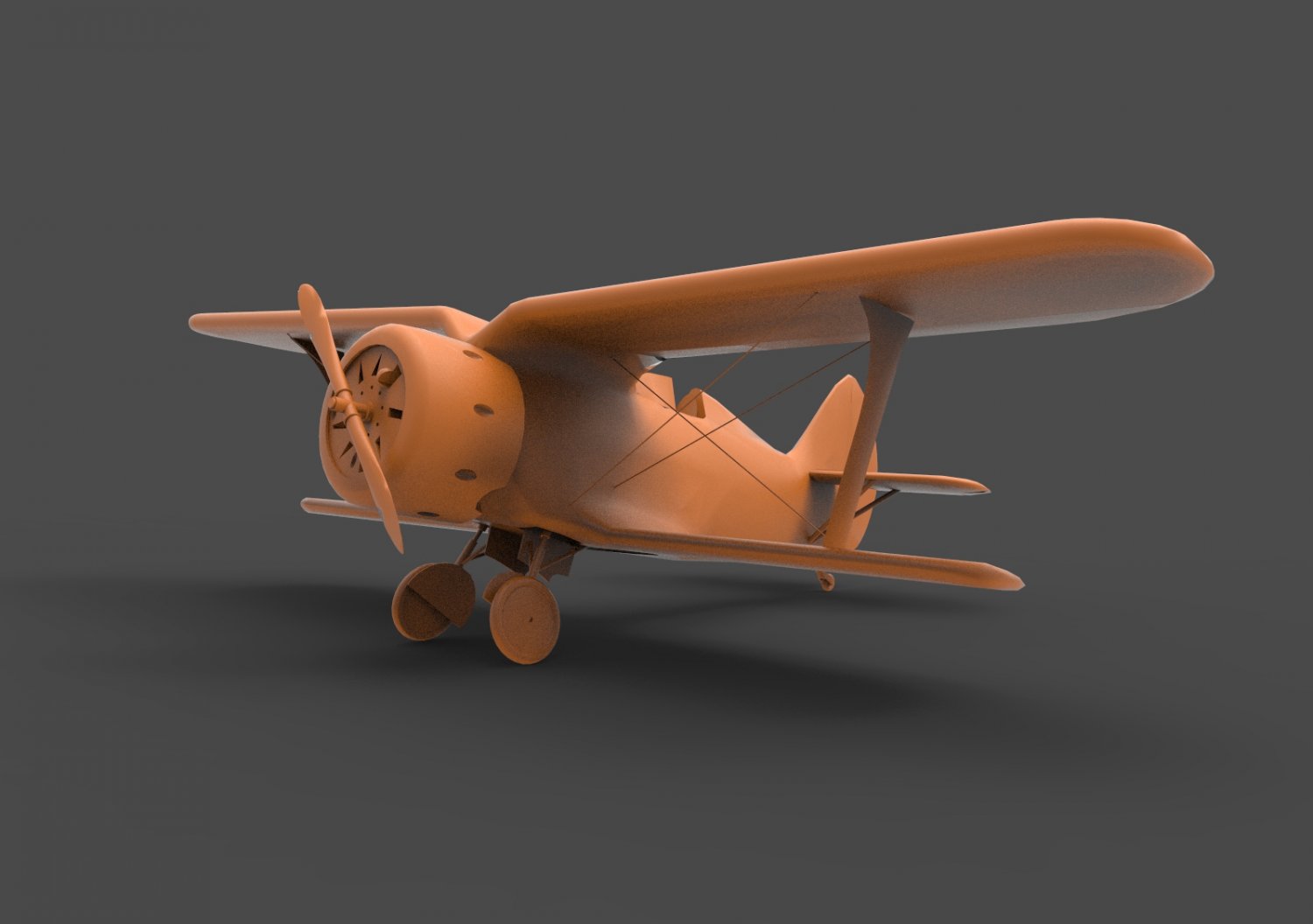 polikarpov 153 3d impressão modelo in veículo 3dexport lutador aeronave ouro biplano ussr rússia i153 tailândia i 3D print model - Mito3D
