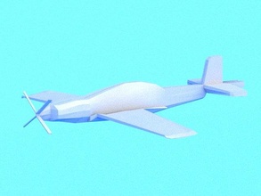 poly 3d flugzeug utva letzte 1 frei modell sport 3dexport low schwellend jet licht ausbildung 3d print model - Mito3D