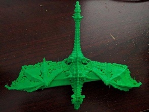 poly Alduin Drachen Spielzeug Fantasie 3d print model - Mito3D