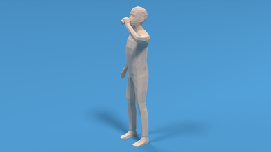poli çocuk içme soda 3d model in 3dexport çocuklar i̇çmek heykel düşük oğlan stilize adam vücut 3d print model - Mito3D