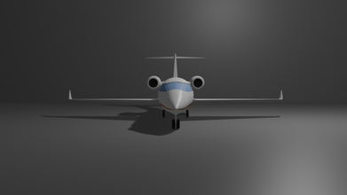 poli uçak iş jet 3d model in ticari 3dexport düşük çokgen poligonal jetliner uçmak 3d print model - Mito3D