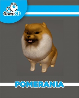 pomeranian figurines breed dog collect 3d print model - Mito3D