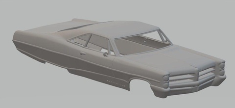 pontiac bonneville hardtop 2 porte 1966 stampabile corpo macchina 3d stampa modello in settore automobilistico 3dexport fessura scalextric tamiya rc miniz passatempo micro 3d print model - Mito3D