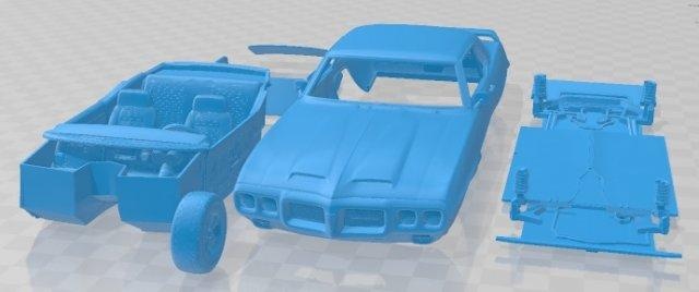 pontiac firebird trans 1969 printable car automotive slot scalextric tamiya rc miniz hobby micro 3d print model - Mito3D